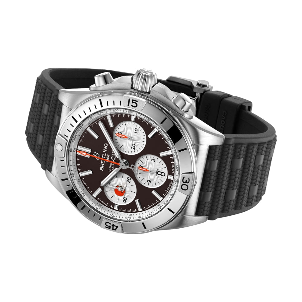 Chronomat B01 NFL Cleveland Browns Limited Edition 42mm - Brown on Rubber Strap