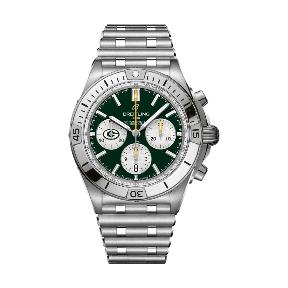 Chronomat B01 NFL Green Bay Packers Limited Edition, 42mm on Bracelet