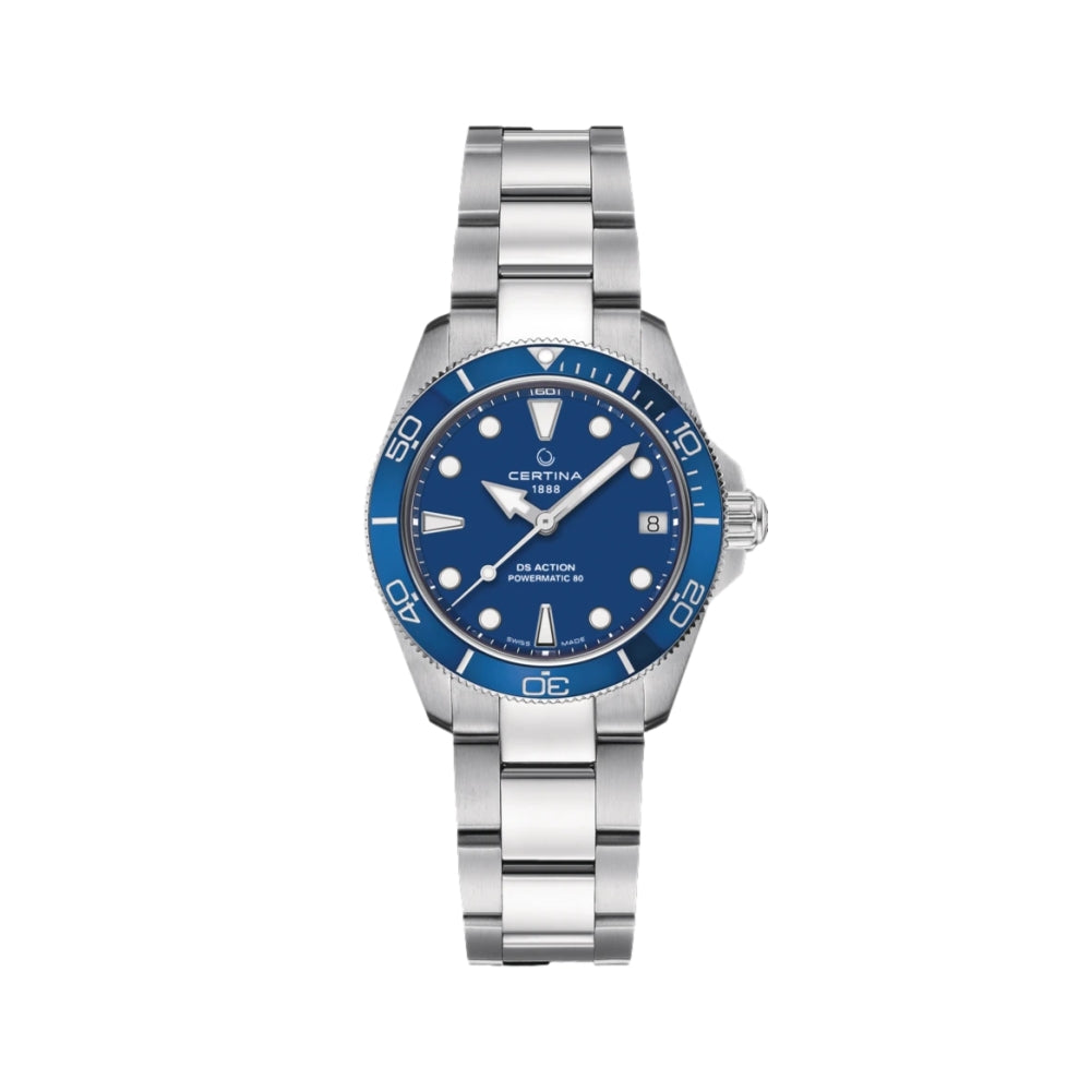 DS Action Powermatic 80 34.5mm - Blue on Bracelet