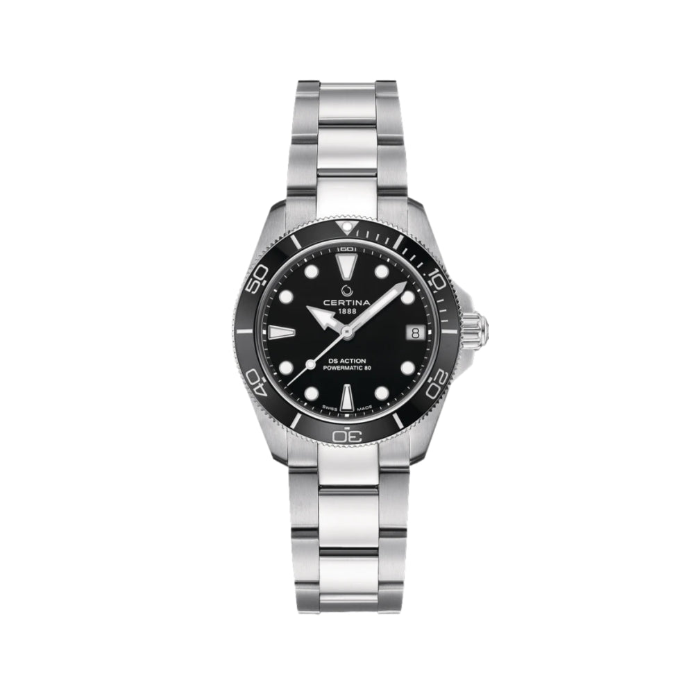 DS Action Powermatic 80 34.5mm - Black on Bracelet