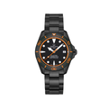 DS Action Diver Powermatic 80 38mm - Black, Orange Accents on Bracelet w/ Additional Rubber Strap