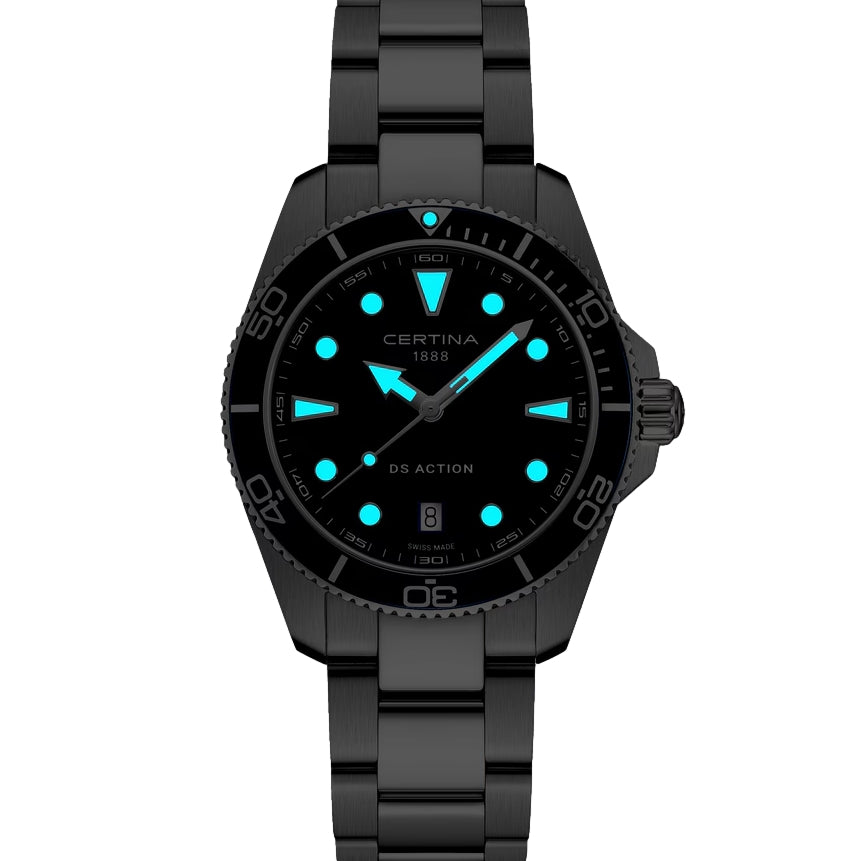 DS Action 40mm - Blue on Bracelet