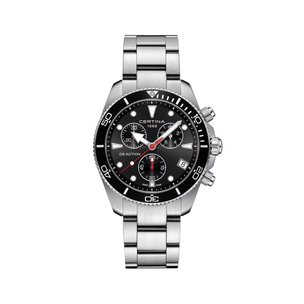 DS Action Quartz Chrono 42mm - Black on Bracelet
