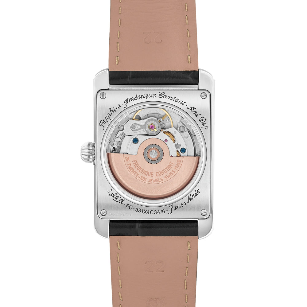 Classics Carrée Moonphase Automatic 42.3mm - Silver on Leather Strap
