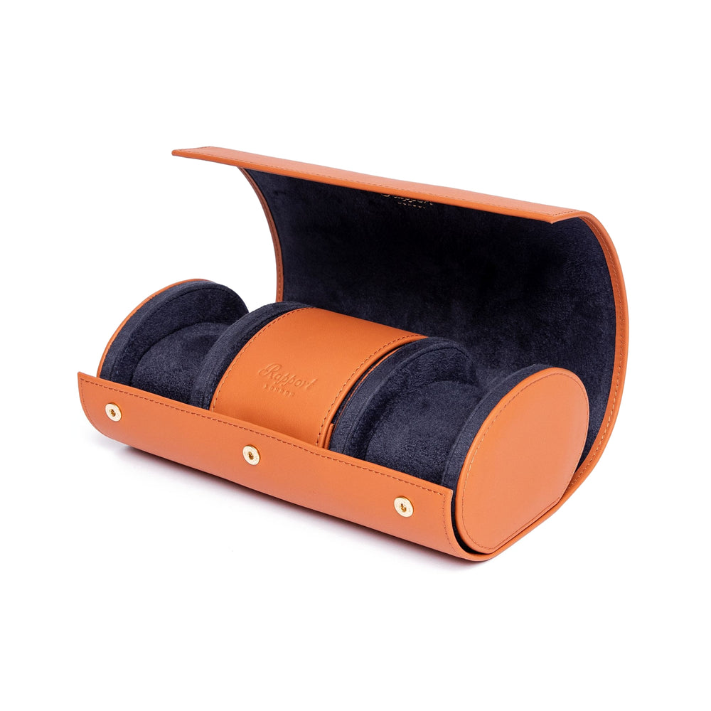 Hyde Park Three Watch Roll - Tan