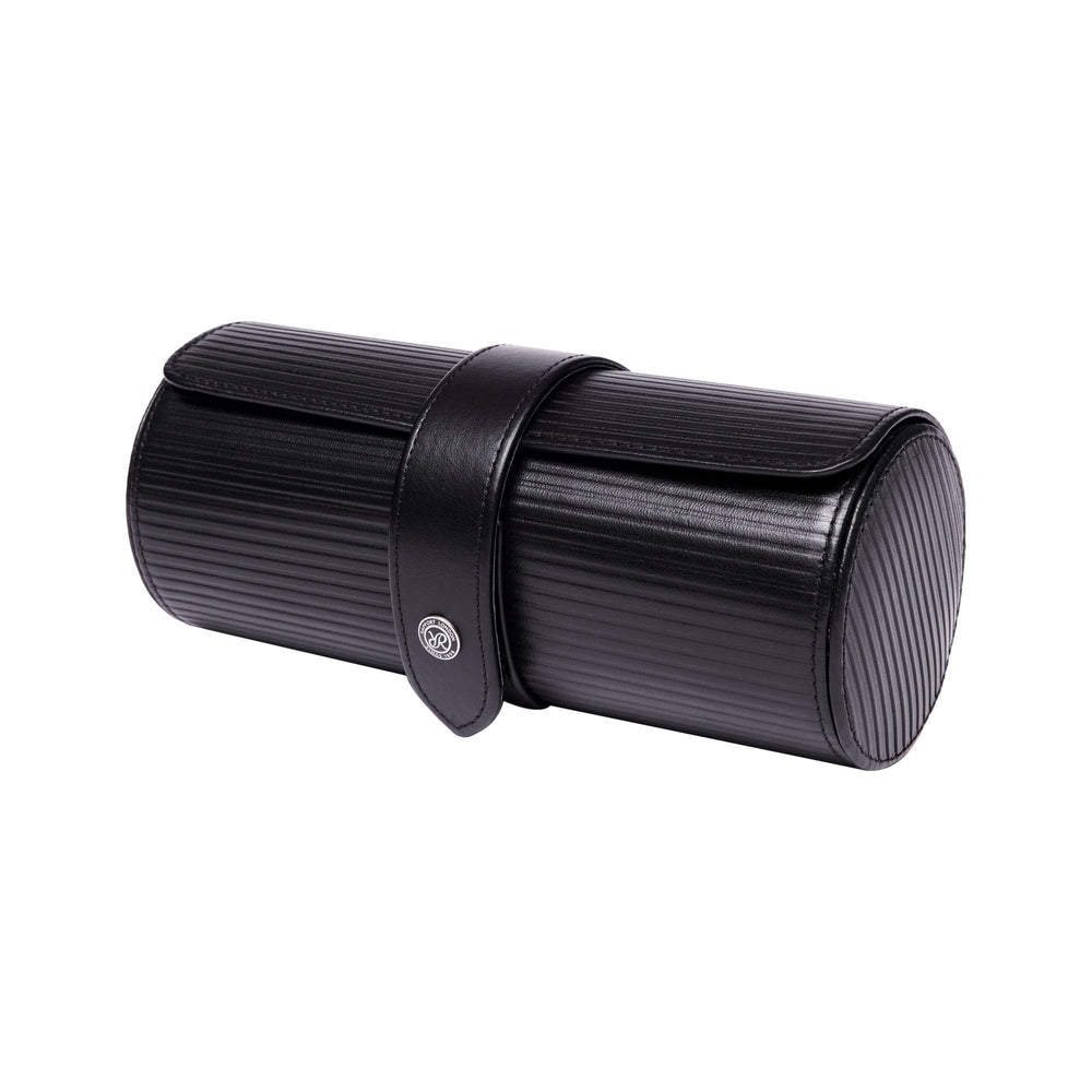 Nova Three Watch Roll - Black