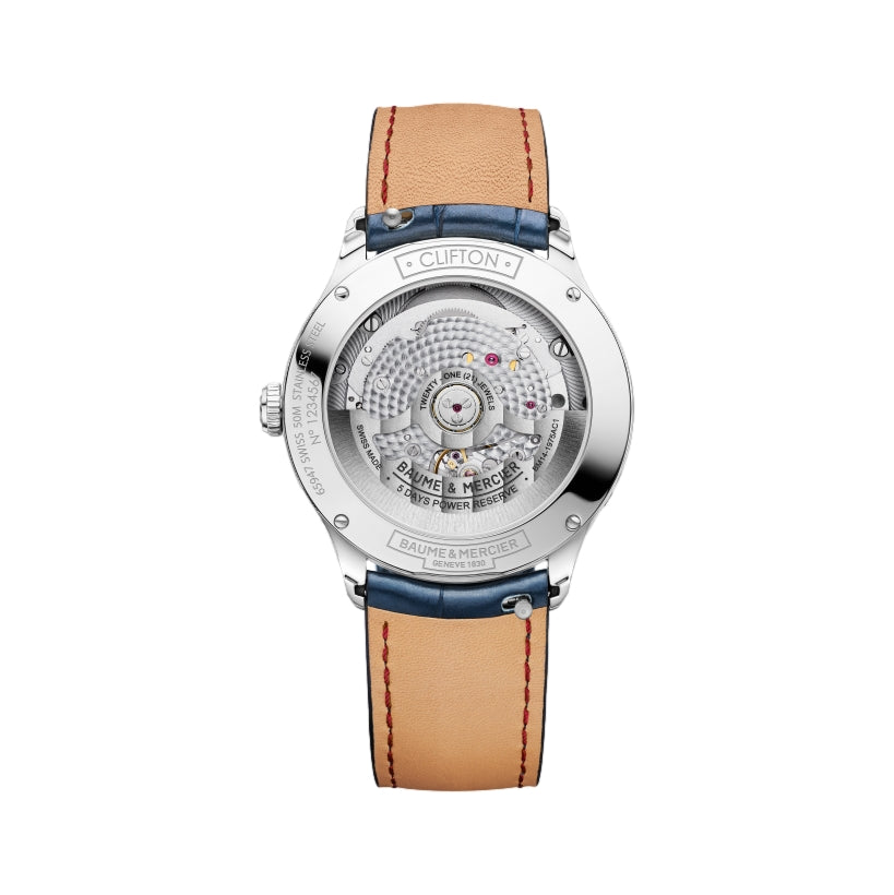 Clifton 10756 Moonphase 39mm - Blue on Leather Strap