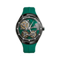 ElectroStatic DNA Casino 45mm - Green on Rubber Strap