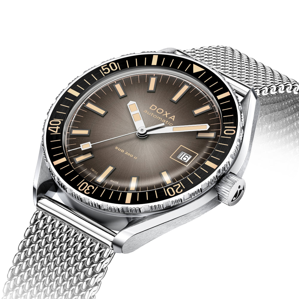SUB 200 II Sharkhunter Vintage 44mm - Black on Mesh Bracelet