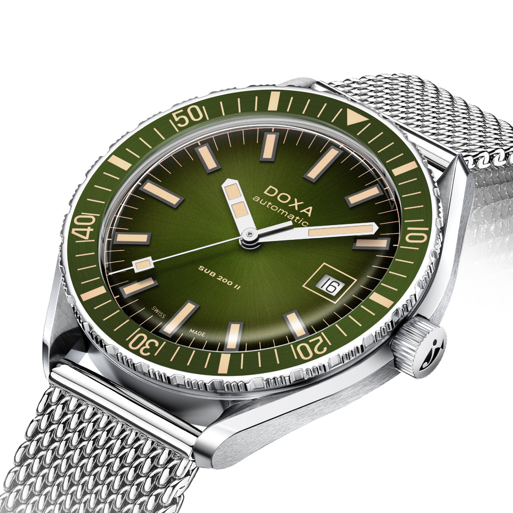 SUB 200 II Sea Emerald 44mm - Green on Mesh Bracelet