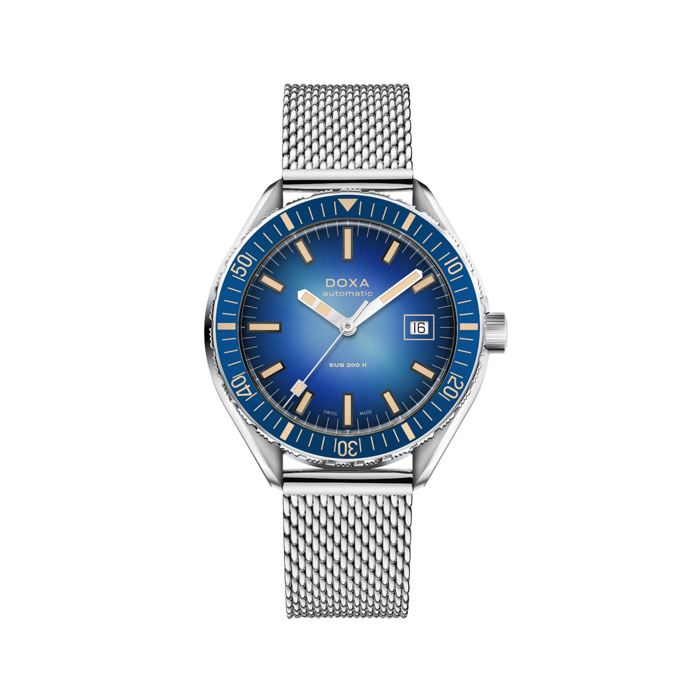 SUB 200 II Caribbean 44mm - Blue on Mesh Bracelet
