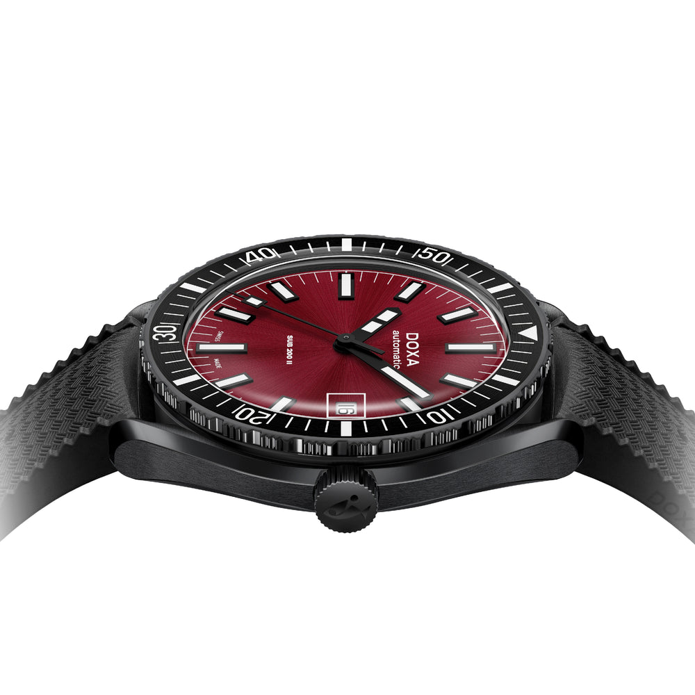 SUB 200 II Redcoral 44mm - Red on Rubber Strap