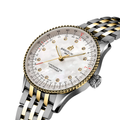 Navitimer Automatic Two-Tone 36mm - White, Mother-of-Pearl, Diamond-Set on Bracelet