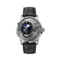 PanoLunarInverse Limited Edition 42mm - Galvanized Black on Leather Strap