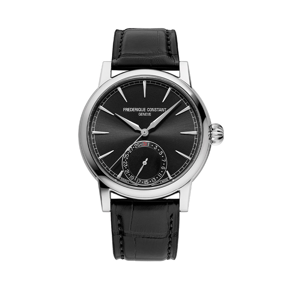 Manufacture Classic Date Automatic 40mm - Black on Leather Strap