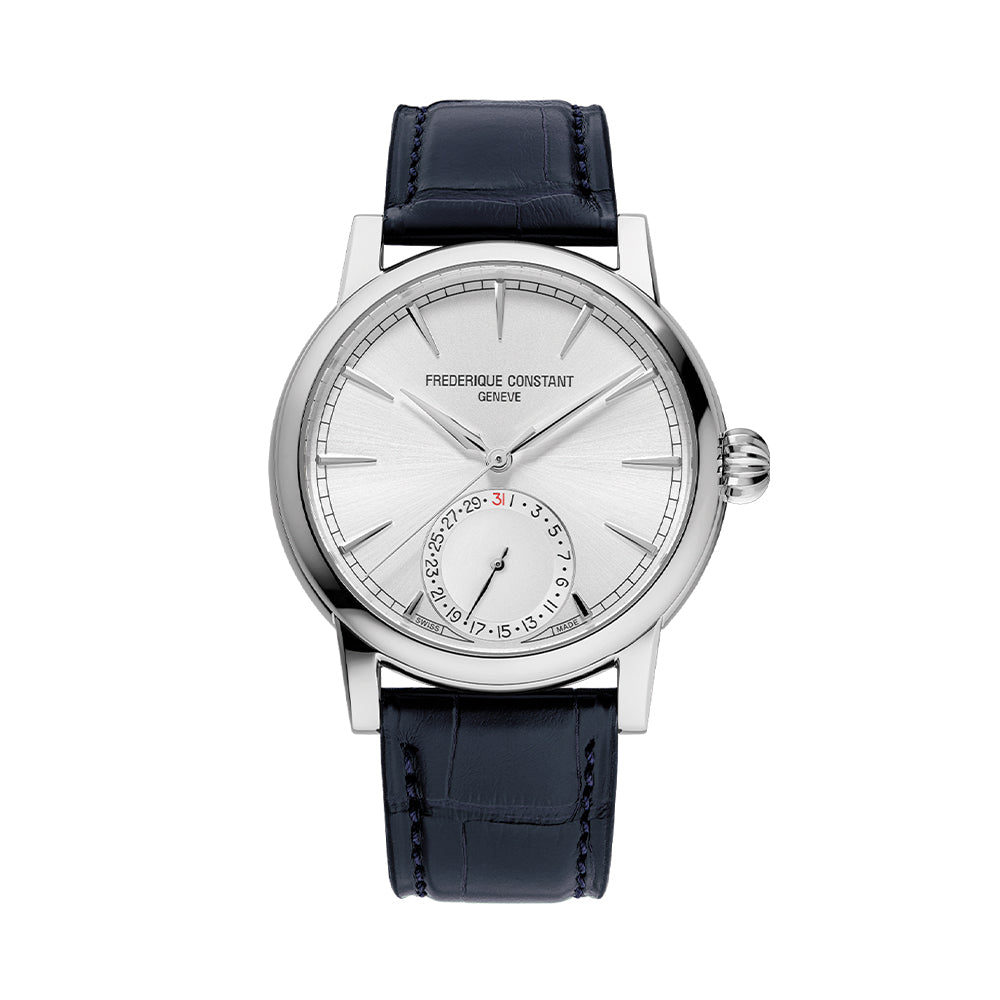 Manufacture Classic Date Automatic 40mm - Silver on Leather Strap