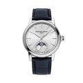 Manufacture Classic Moonphase Date Automatic 40mm - Silver on Leather Strap