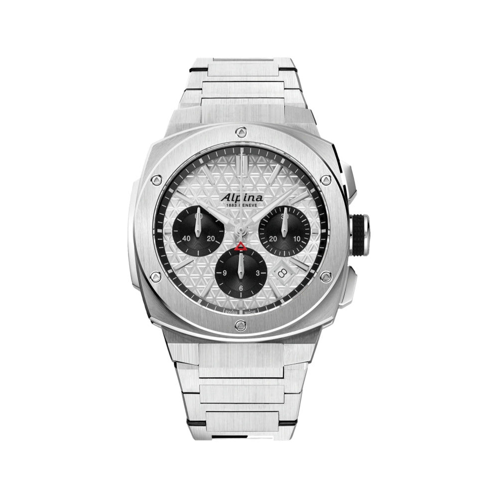 Alpiner Extreme Chronograph Automatic 41mm - Silver on Bracelet