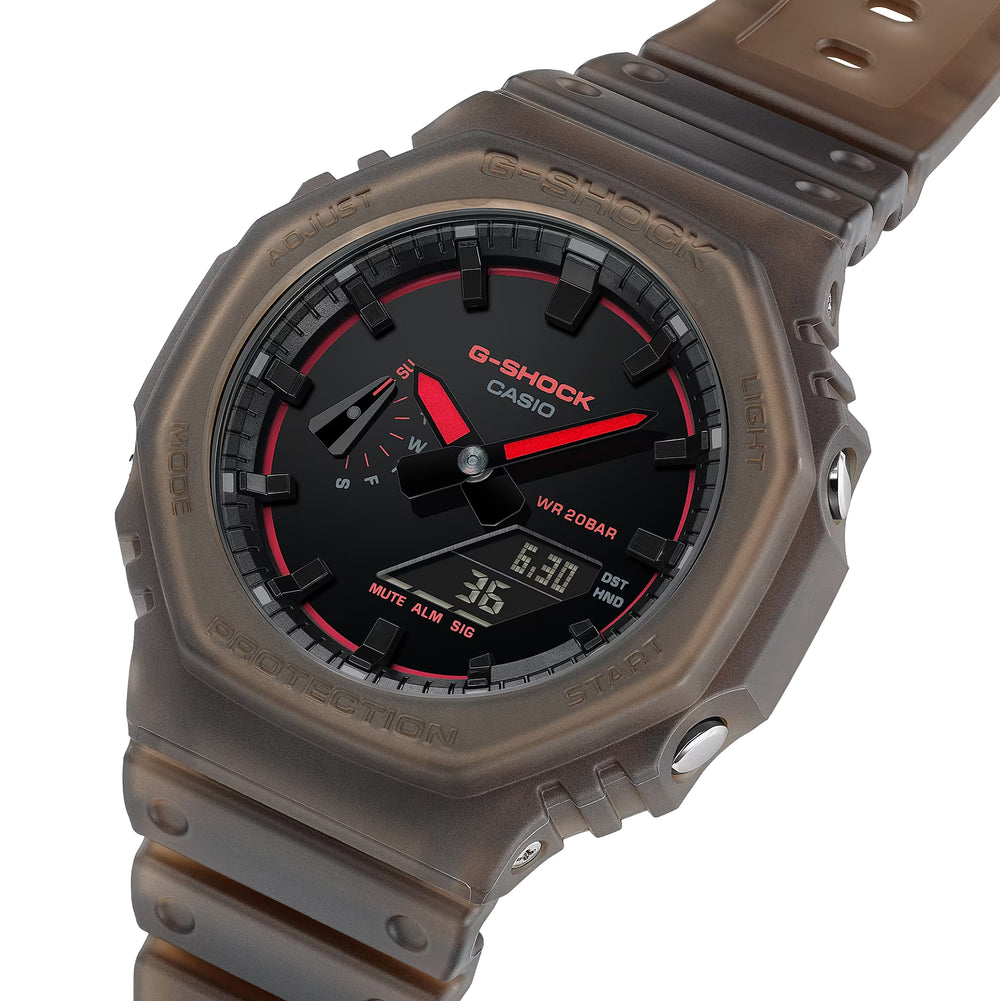 GA2100K-5A Brown - Black on Resin Band