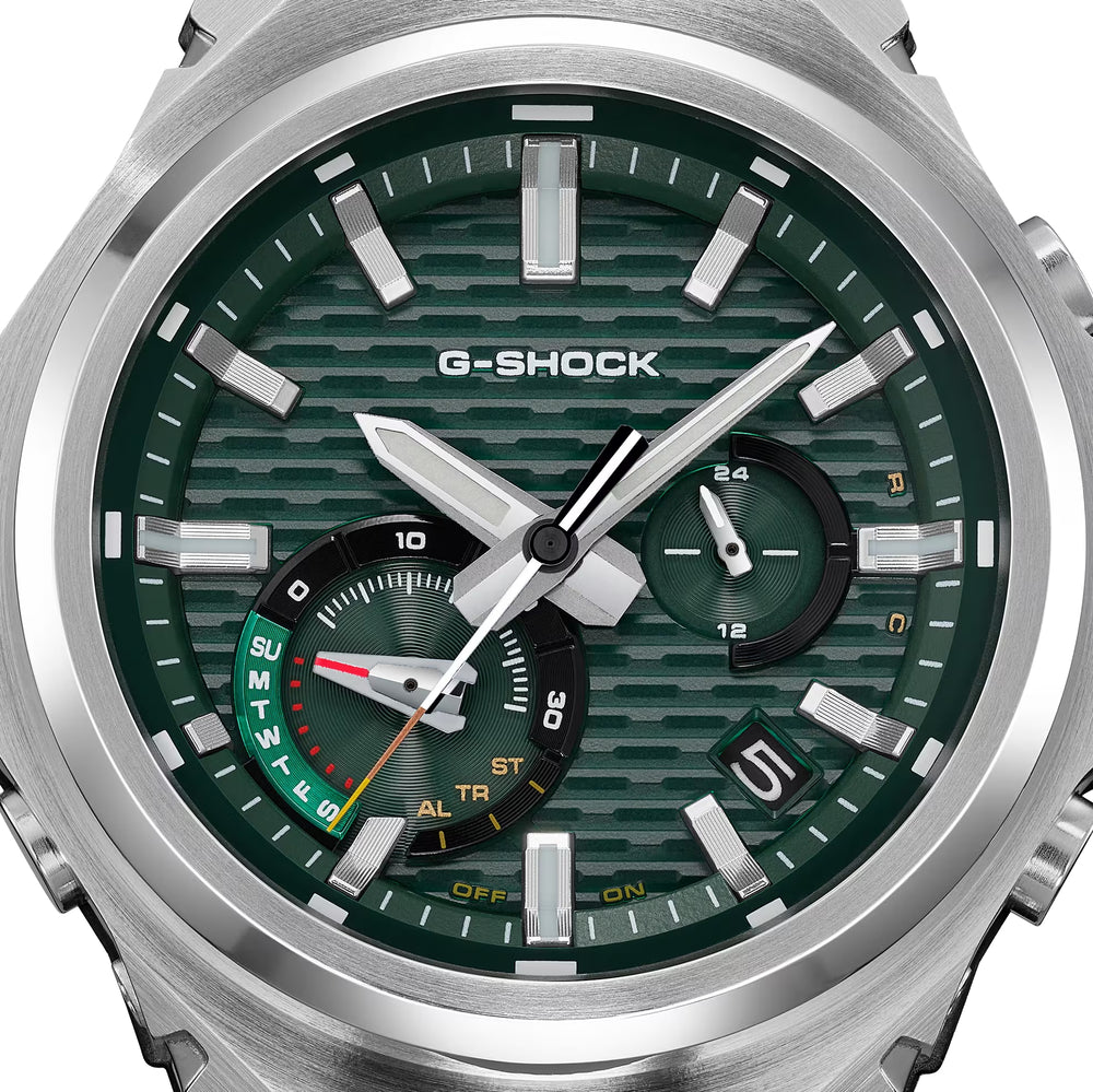 GST-B1000D-3A G-Steel 44.2mm - Green on Bracelet