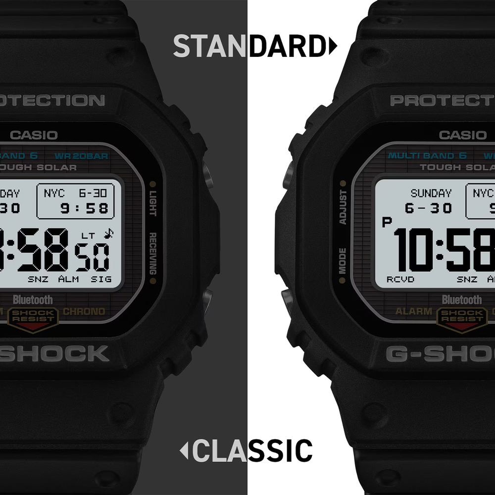 GWBX5600-1A1 5600 SERIES Digital 44.1mm  - Black on Resin Strap