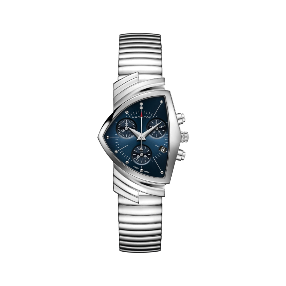 Ventura Classic Chronograph Quartz Blue Dial on Bracelet