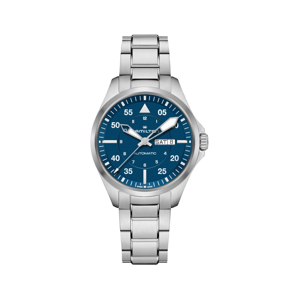 Pilot Day Date 42mm Blue Dial on Bracelet