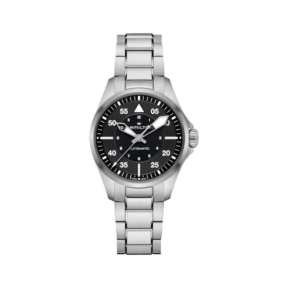 Pilot 36mm Black Dial on Bracelet