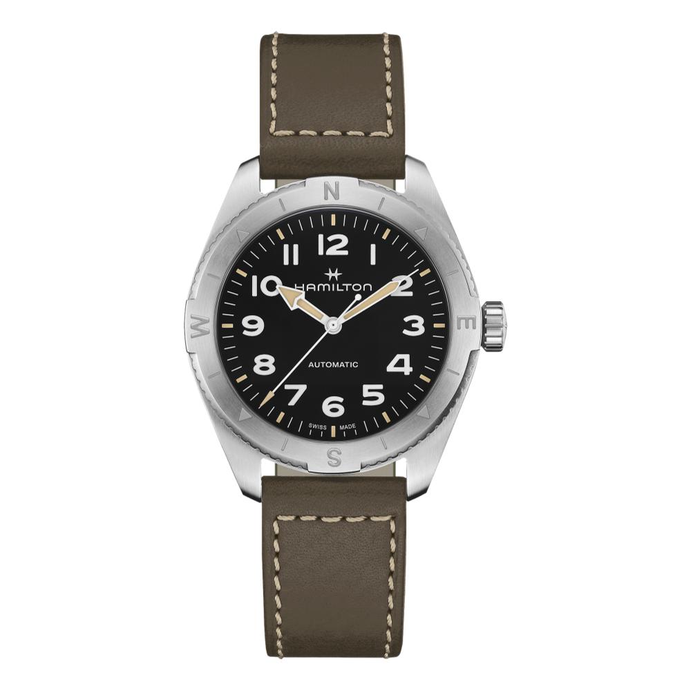 Khaki Expedition 41mm, Black on Strap