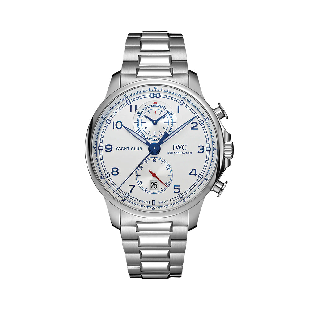 Portugieser Yacht Club Chronograph 44.6mm - Silver-Plated on Bracelet