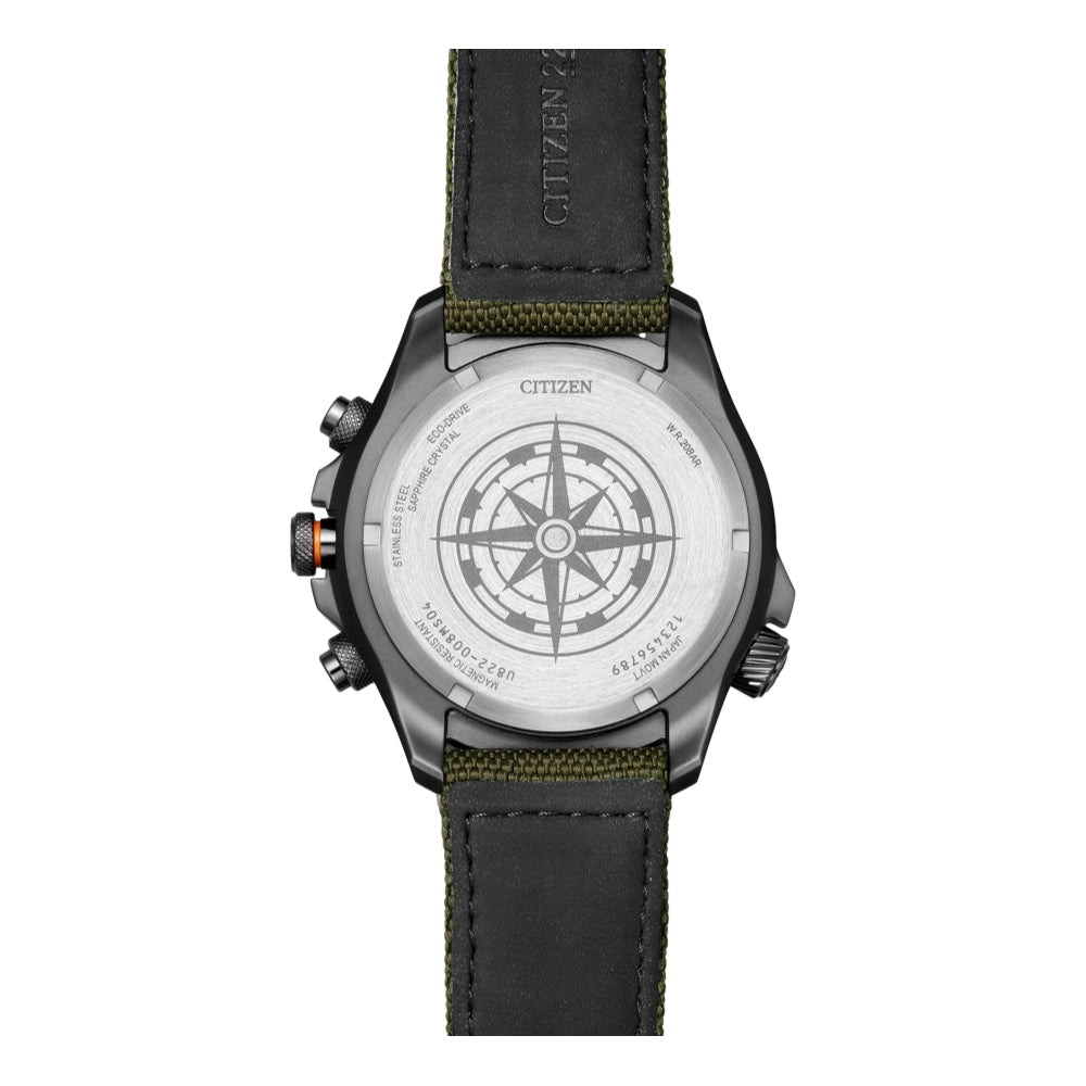 Promaster Land U822 Eco-Drive 43.9mm - Green on Fabric Strap