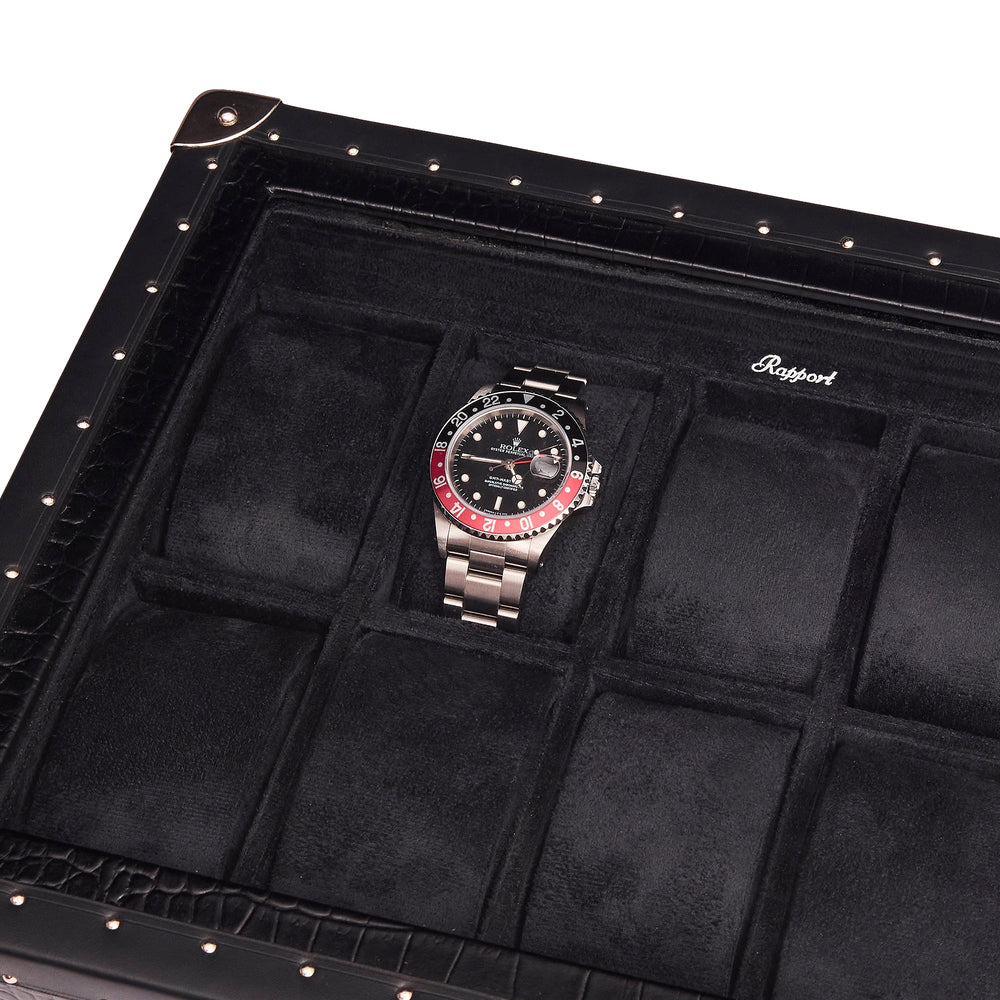 Brompton Optic Ten Watch Box - Black