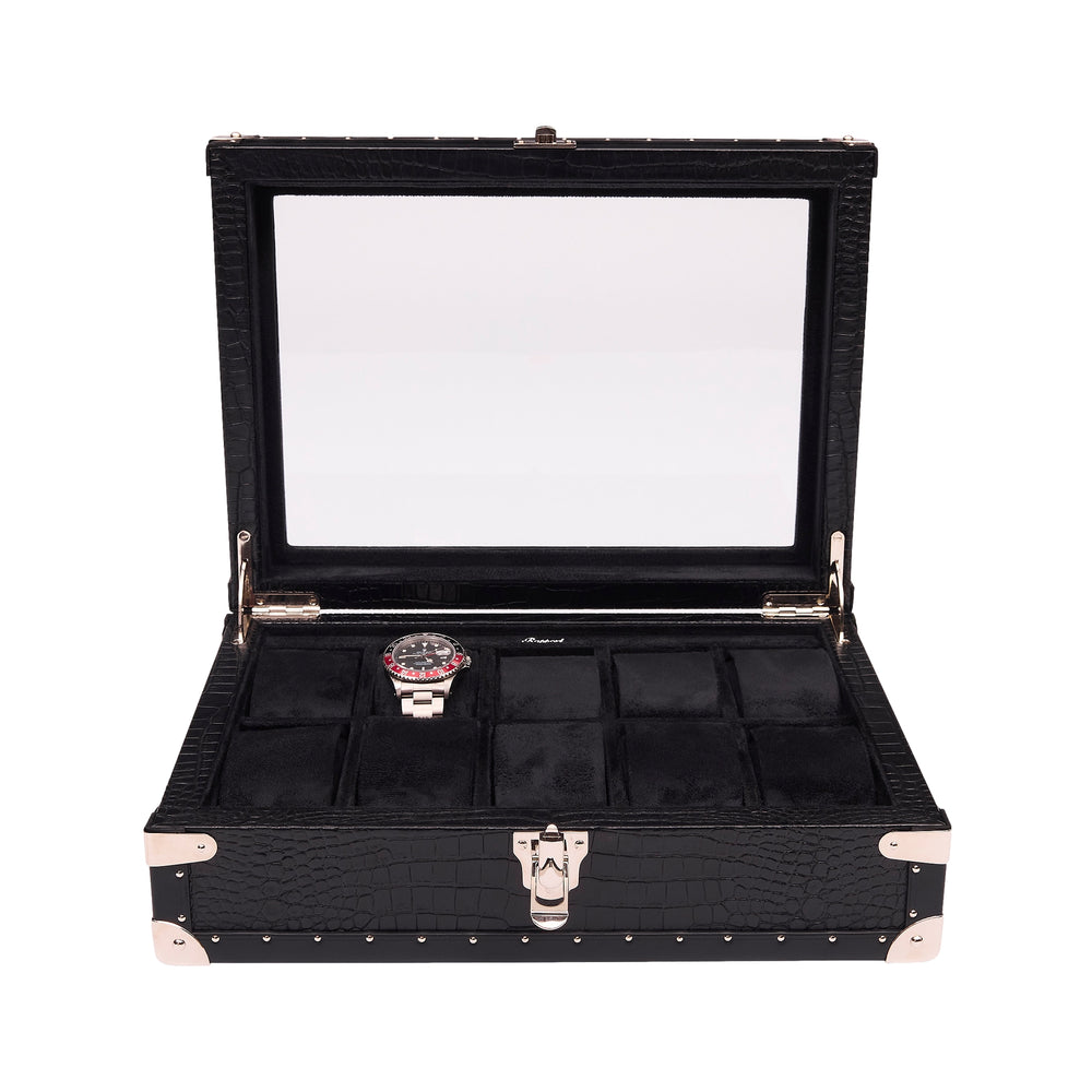 Brompton Optic Ten Watch Box - Black