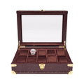 Brompton Optic Ten Watch Box - Brown