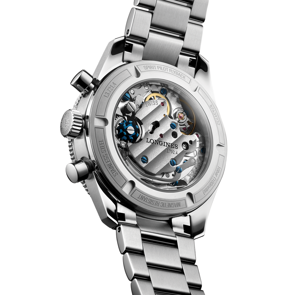 Spirit Pilot Flyback Chronograph 39.5mm - Blue on Bracelet