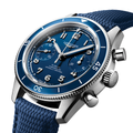 Spirit Pilot Flyback Chronograph 39.5mm - Blue on Rubber Strap