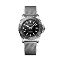 HydroConquest 39mm - Black on Mesh Bracelet