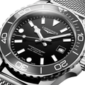 HydroConquest 42mm - Black on Mesh Bracelet