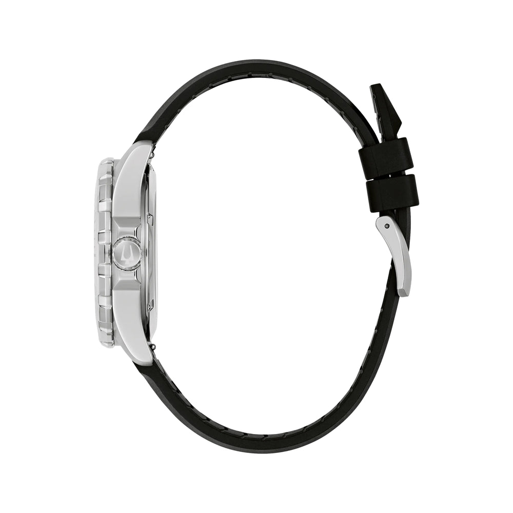 Marine Star Series B 41mm - Black on Rubber Strap