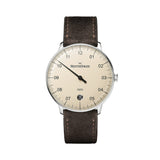 Neo Automatic 36mm - Ivory on Velour Leather Strap