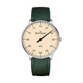 Neo Sapphire Ivory Dial 36mm on Fir Green Embossed Leather Strap