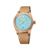 Divers Sixty‑Five Cotton Candy Automatic 38mm - Blue on Leather Strap