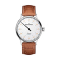 Pangaea White Dial 40mm on Cognac Croco Print Leather Strap