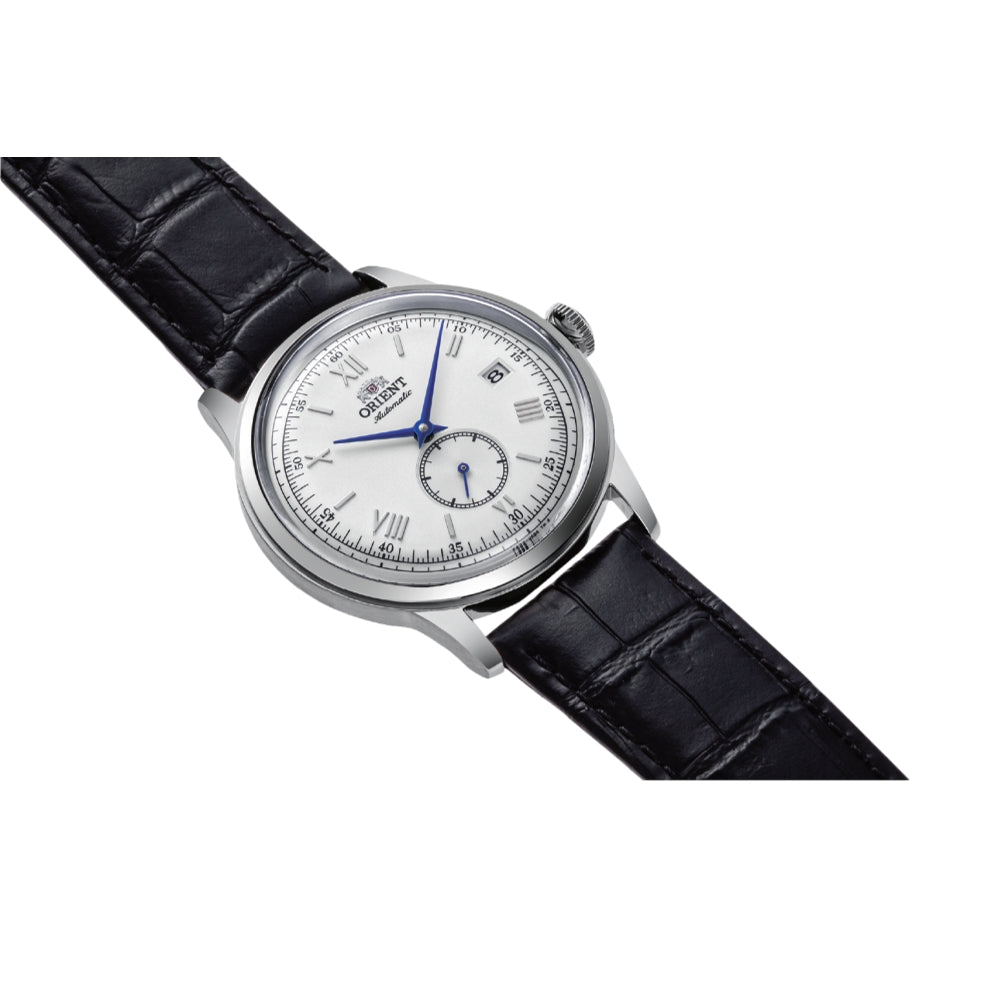 Bambino Version 7 Small Seconds 38mm - White on Leather Strap