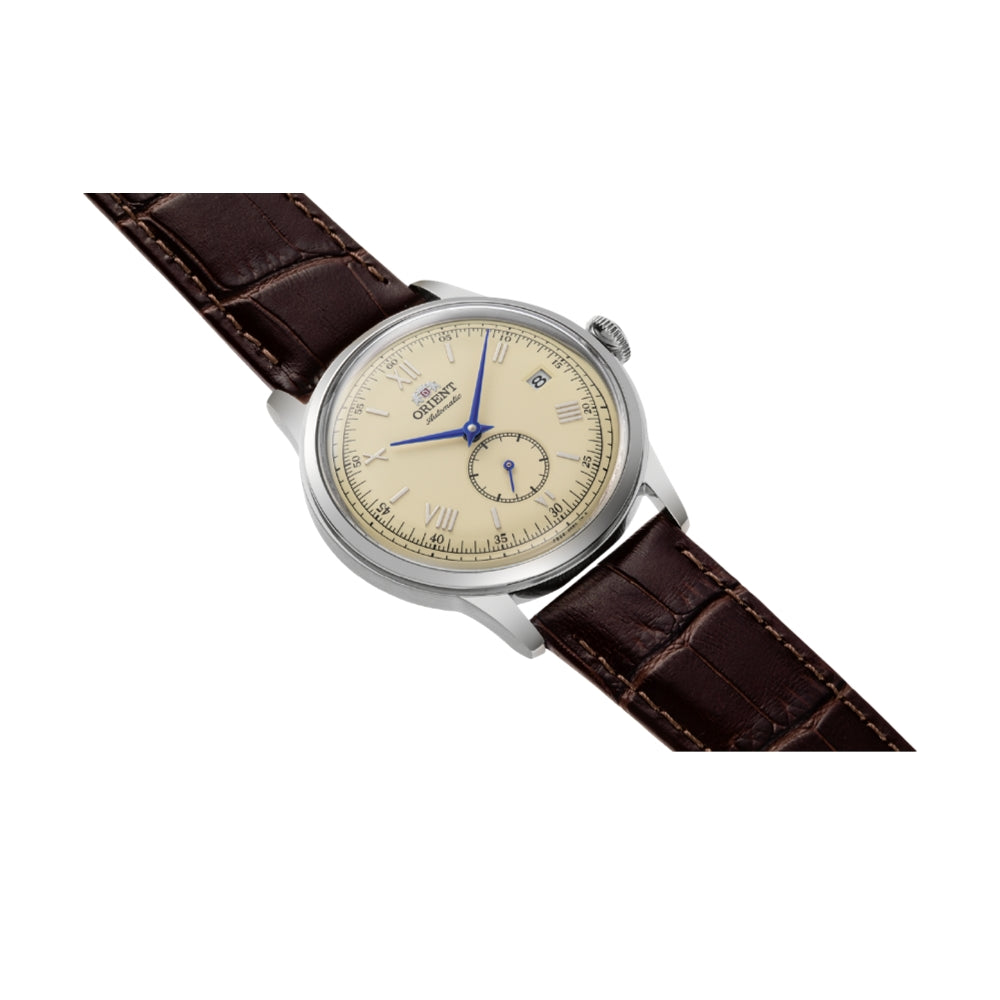 Bambino Version 7 Small Seconds 38mm - Champagne on Leather Strap