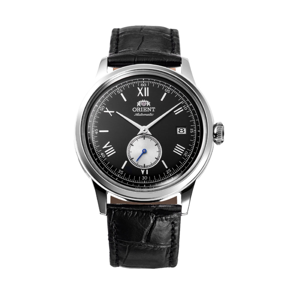 Bambino Version 2 Small Seconds 38mm - Black on Leather Strap