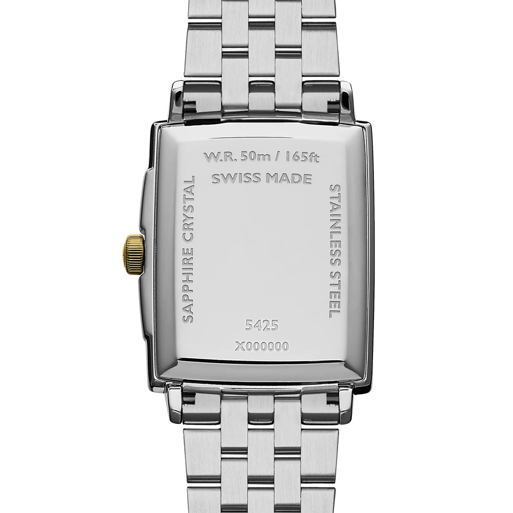 Toccata Square Yellow Gold Two-Tone 37mm - White on Bracelet