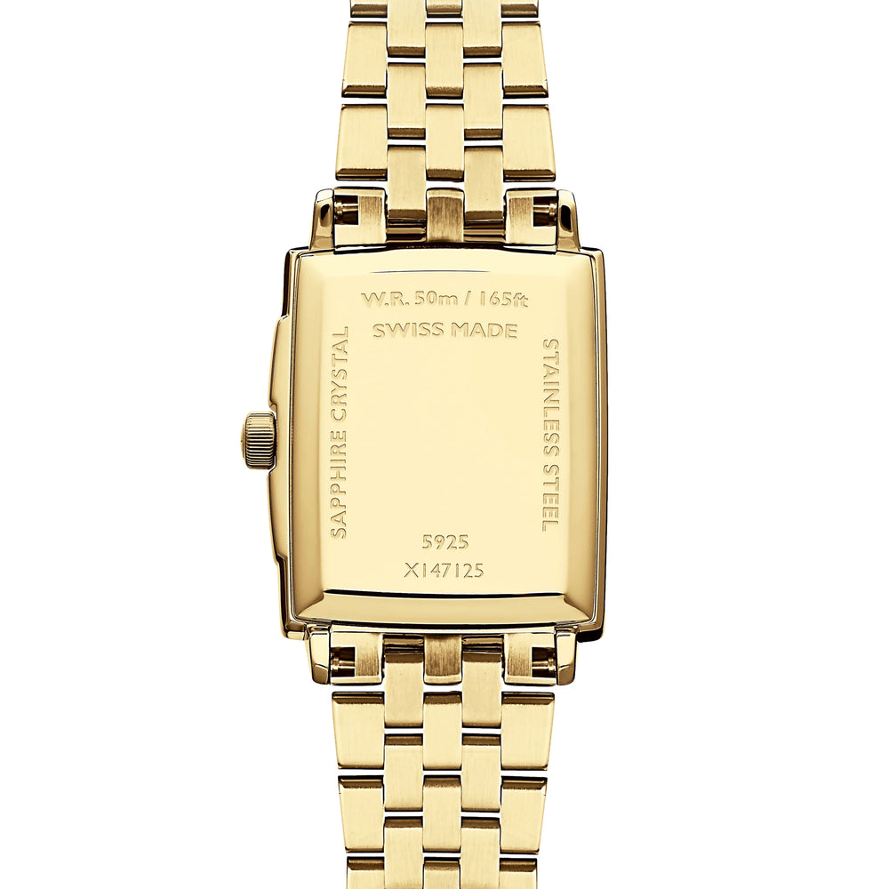 Toccata Square Gold-Tone 28mm - Champagne on Bracelet