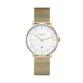 Naos XS Quartz Gold PVD 33mm - White on Bracelet