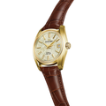 SBGH376 Heritage Hi-Beat 18K Yellow Gold 38mm - Green on Leather Strap